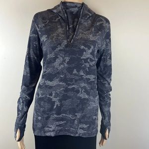 Lululemon Warm Stabilizer 1/2 Zip Hoodie Incognito Camo Size 4